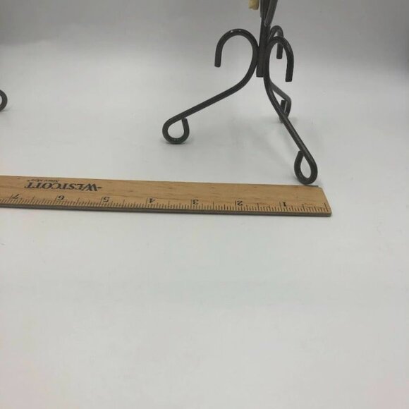 Vintage Metal Angel Set of 2 Taper Candle Holders Spiritual Holiday Décor Altar - Picture 12 of 12